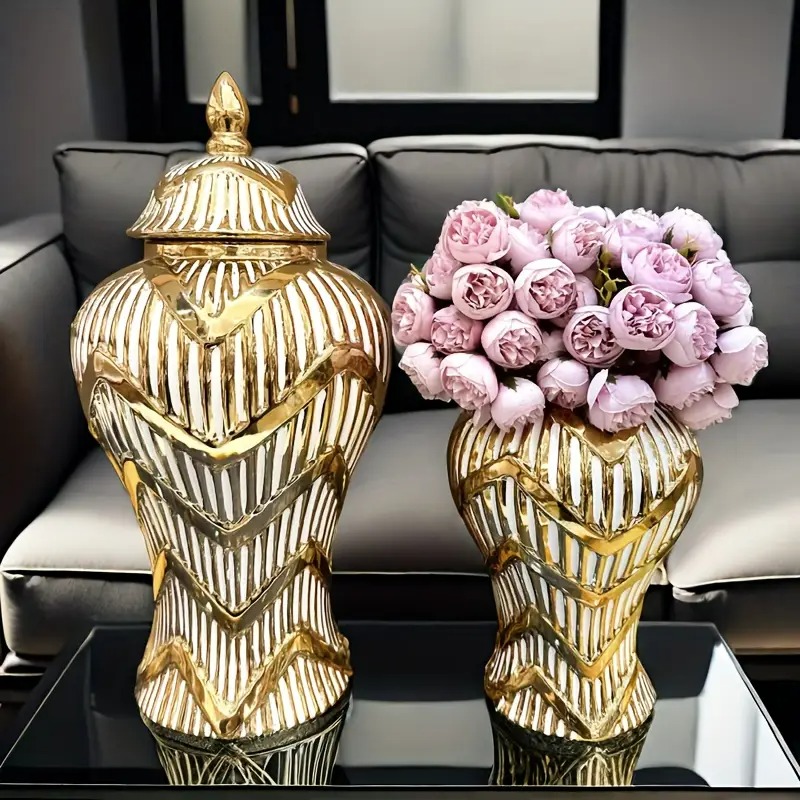 フラワーポット お洒落 高級感 エレガント ラグジュアリー 花瓶 フラワーベース フラワーアレンジメント 高級感 インテリア ホームデコ 4-7