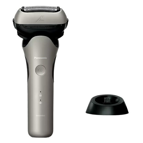 パナソニック【Panasonic】メンズシェーバー ラムダッシュ 3枚刃 シャンパンシルバー 充電スタンド LAMDASH ES-L361D-S【充電中でも剃れる】
