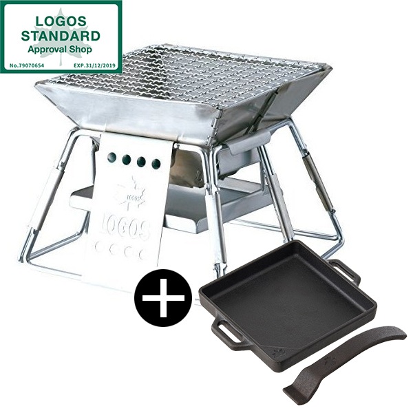 ピラミッドグリルコンパクト No.81063112 + アイアンMYグリルPANスクエア No.81064203