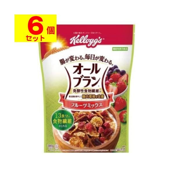 [ケロッグ]オールブラン フルーツミックス徳用 380g[6個セット]