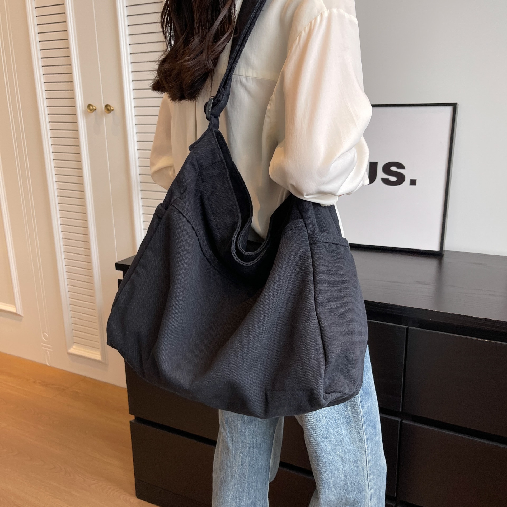 トートバッグ キャンバス カジュアル ショルダーバッグ エコバッグ 手提げバッグ スマホポーチ かたかた掛け 大容量トートバッグ