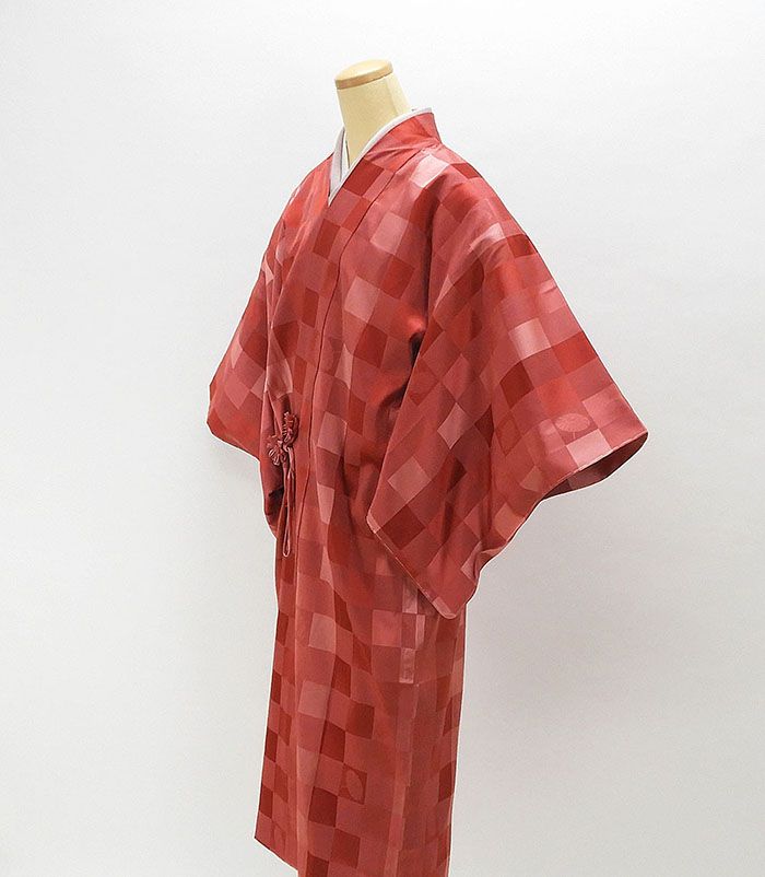 雨コート 新品仕立済 正絹 傘模様 身丈127cm 裄丈66.5cm 雨コート 新品 仕立て上がり