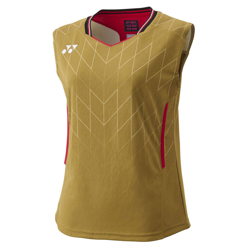 ウィメンズゲームシャツ(ノースリーブ) テニス・バドミントン ウェア(ウィメンズ) (20916Y)