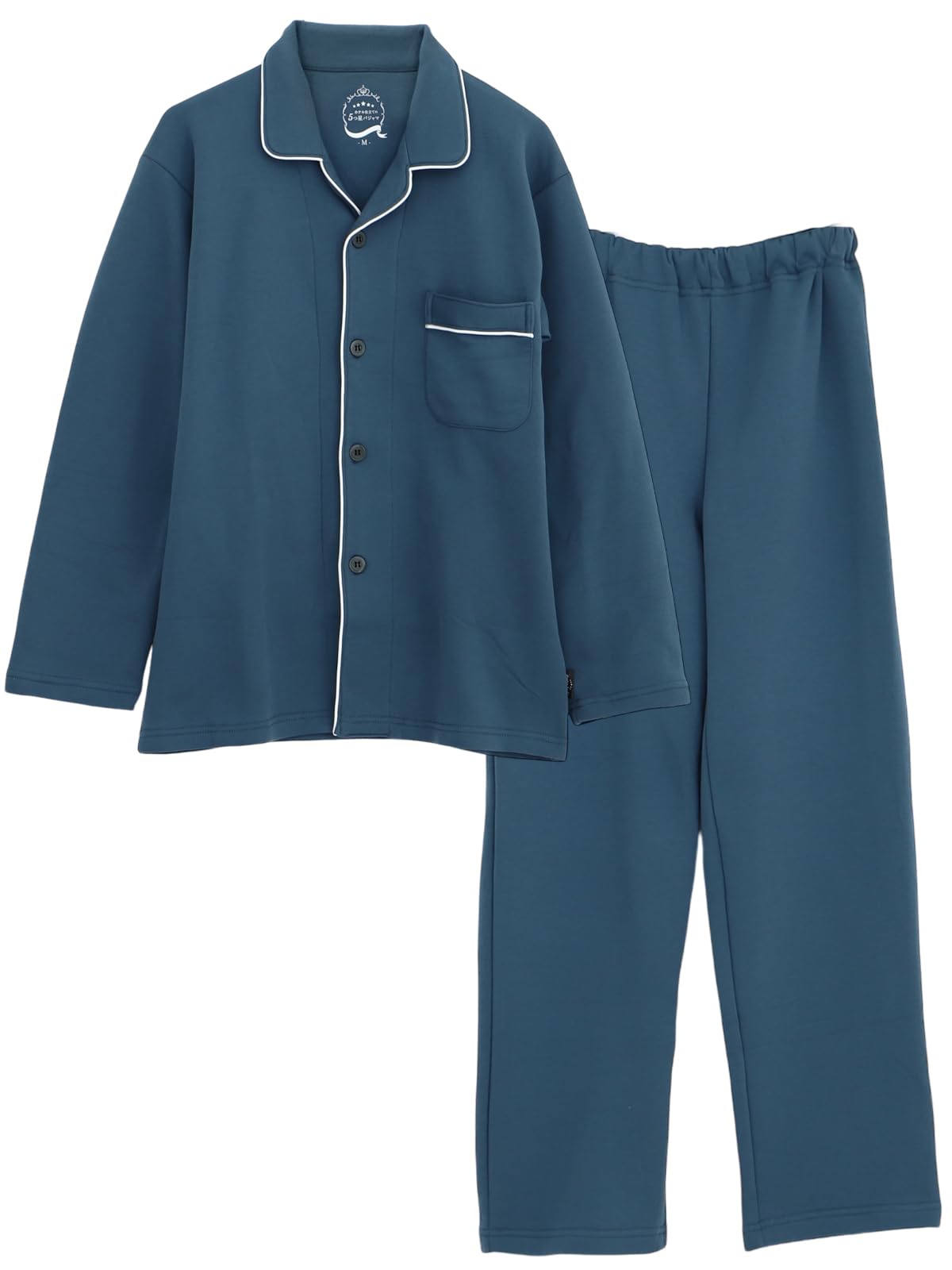 [カイタックファミリー] ホテル仕立ての5ツ星 パジャマ メンズ ユニセックス スーパーダンボールニット シャツ スウェット 長袖 秋 冬 M L LL