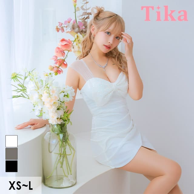 【即日発送】キャバ ドレス ミニ タイト ラップスカート チュール ワンピース S～Lサイズ 大きいサイズ セクシー キャバドレス キャバ嬢 キャバクラ クラブ ラウンジ ノースリーブ 袖なし レディ