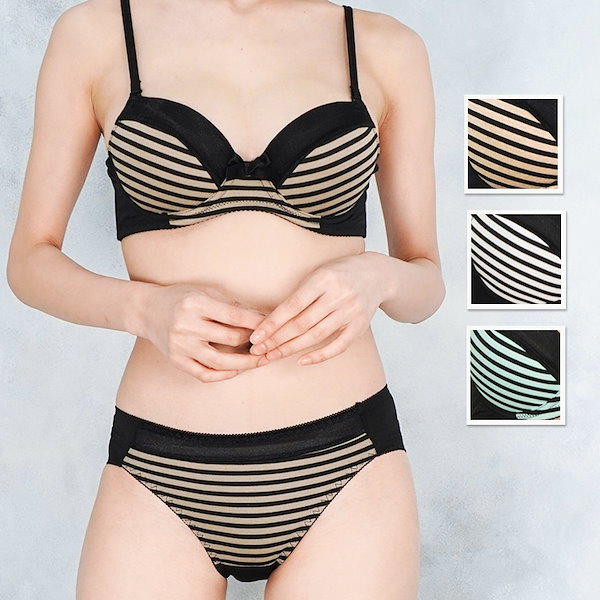 Pinue ボーダーニットビキニ（ブラック） pinue ボーダーニットビキニ - メルカリ