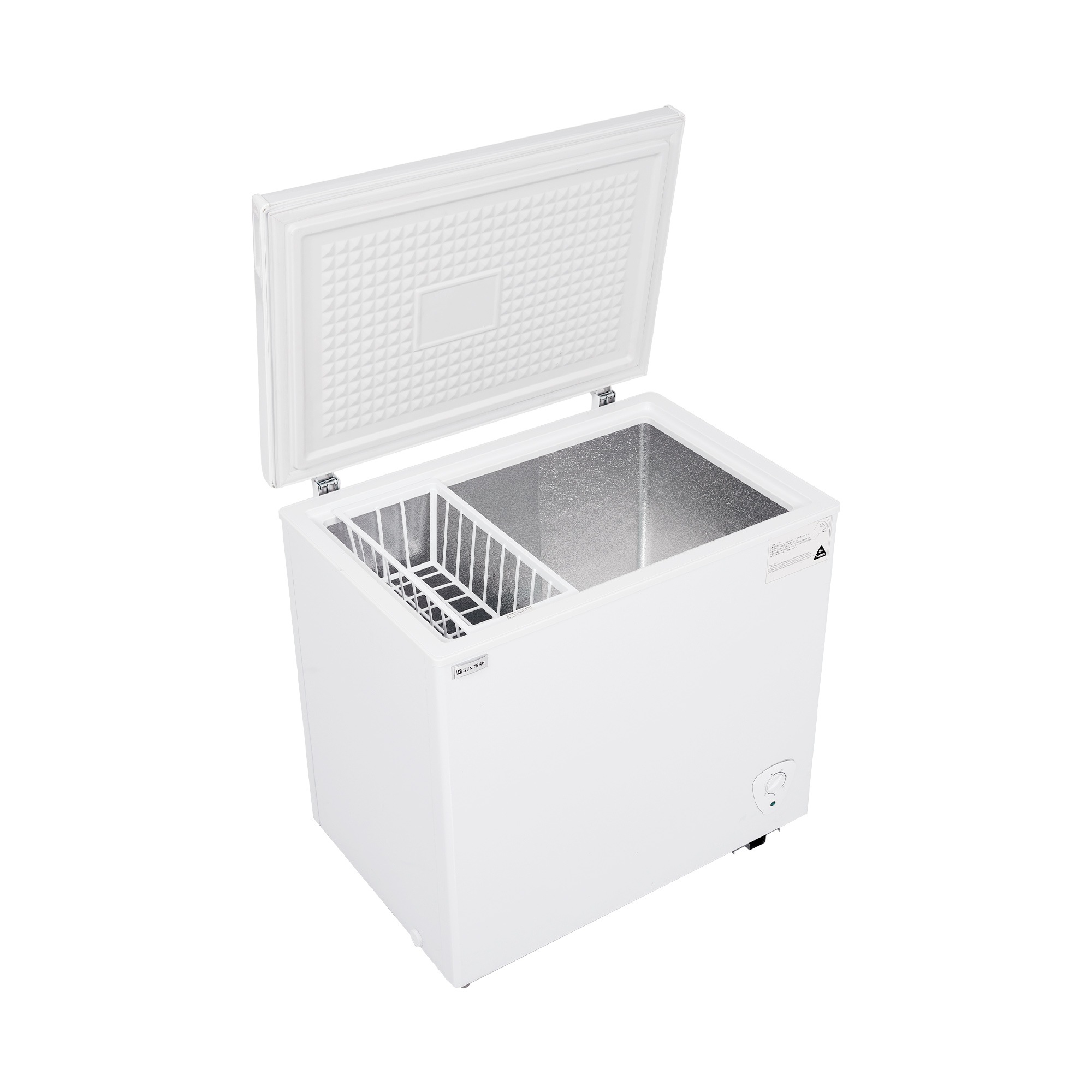 冷凍庫 153L 家庭用 業務用 チェストフリーザー 上開き バスケット付き フリーザー ストッカー 冷凍 省エネ スリム 冷凍冷蔵庫 温度調整 氷 静音 大容量 冷凍食品 ストック キッチン家電12
