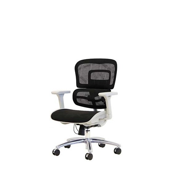 Netforce DP-1-W-BK ブラック ダイナミクスPro オフィスチェア (肘付き) メーカー直送