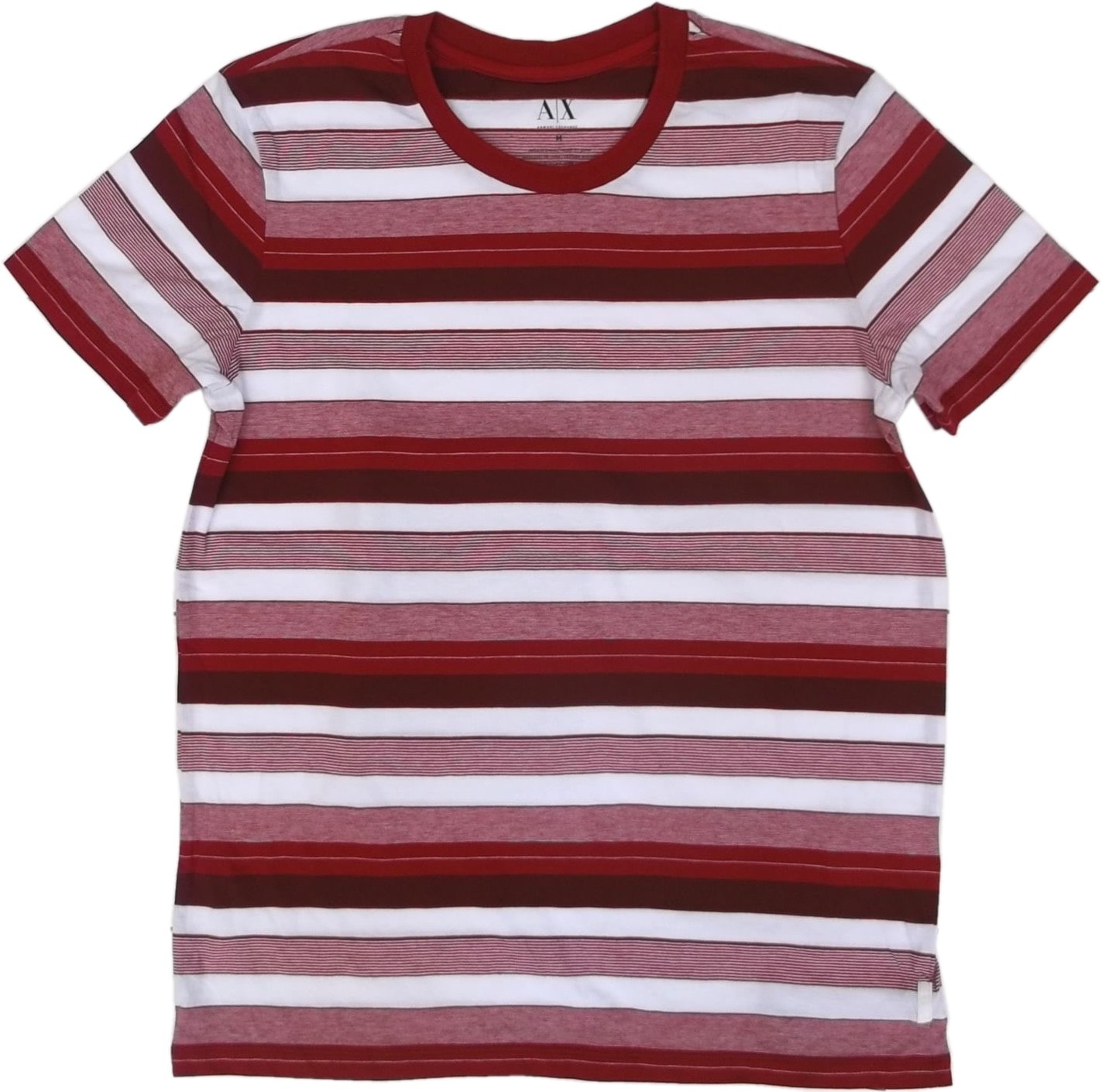 LA直輸入半袖 クルーネック ボーダー Tシャツ レッド half sleeve crew neck border t shirt ARMANI EXCHANGE 002 6,208円