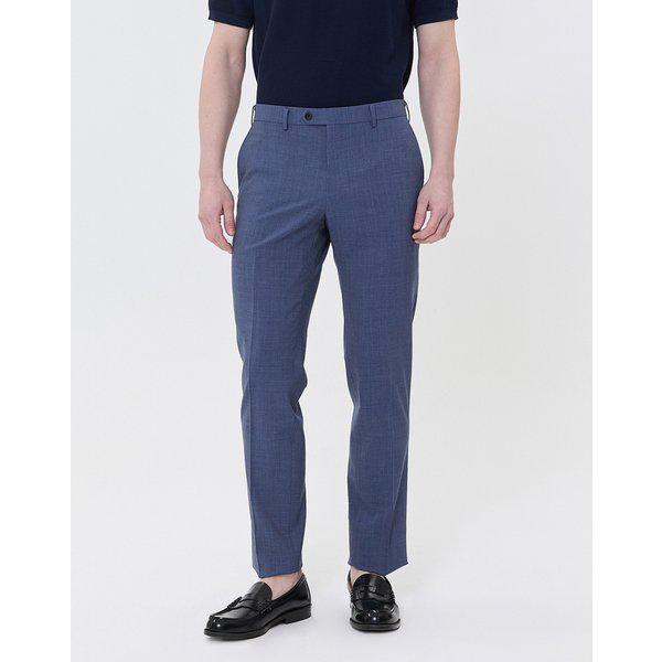 [24SS] [クリアランス][定番]ライトブルー メランジ ウール混紡パンツ WMPA4B002B1