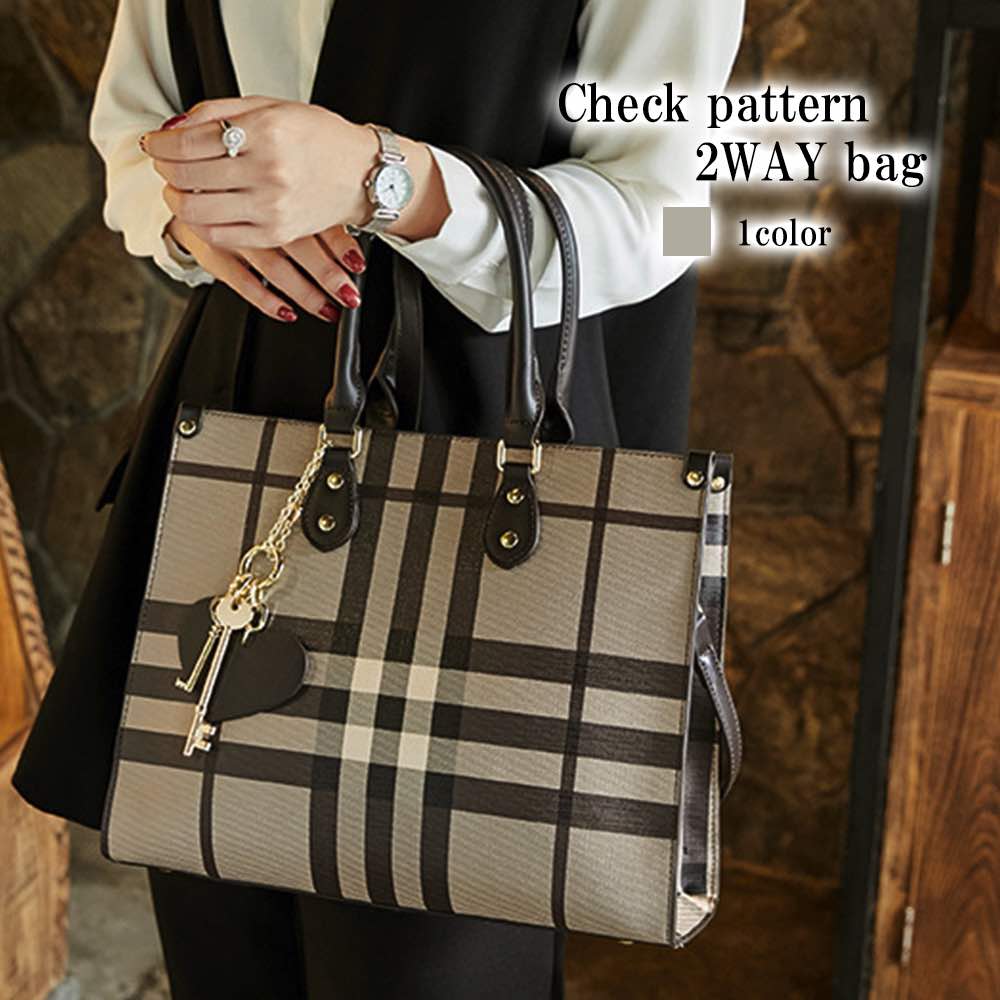 ハンドバッグ レディース チェック柄2wayバッグ 冬 布 カジュアル ワンマイルバッグ 黒 小さい 斜めがけ 財布 革 小さめ おしゃれ 夏 ミニ トートバッグ トート ブランド 春 ミニショルダー