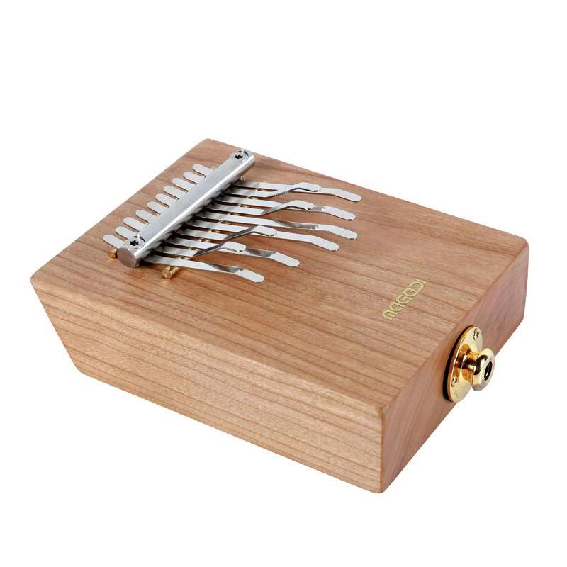 エレクトリック カリンバ M10-E 10キー ピックアップ搭載 木製親指ピアノ 音楽ギフト