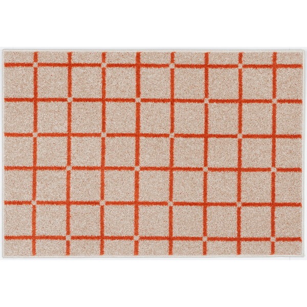 スミノエ 13476203 90130cm OR 洗える ラグ オセロ 90130cm オレンジ メーカー直送