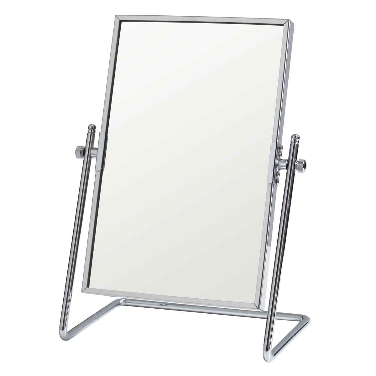 スタンドミラー 高さ35cm 卓上 日本製 卓上ミラー かがみ 卓上鏡 長方形 四角 おしゃれ ステンレス ミラー 化粧 メイクミラー テーブルミラー デスクミラー メイク コスメ カガミ