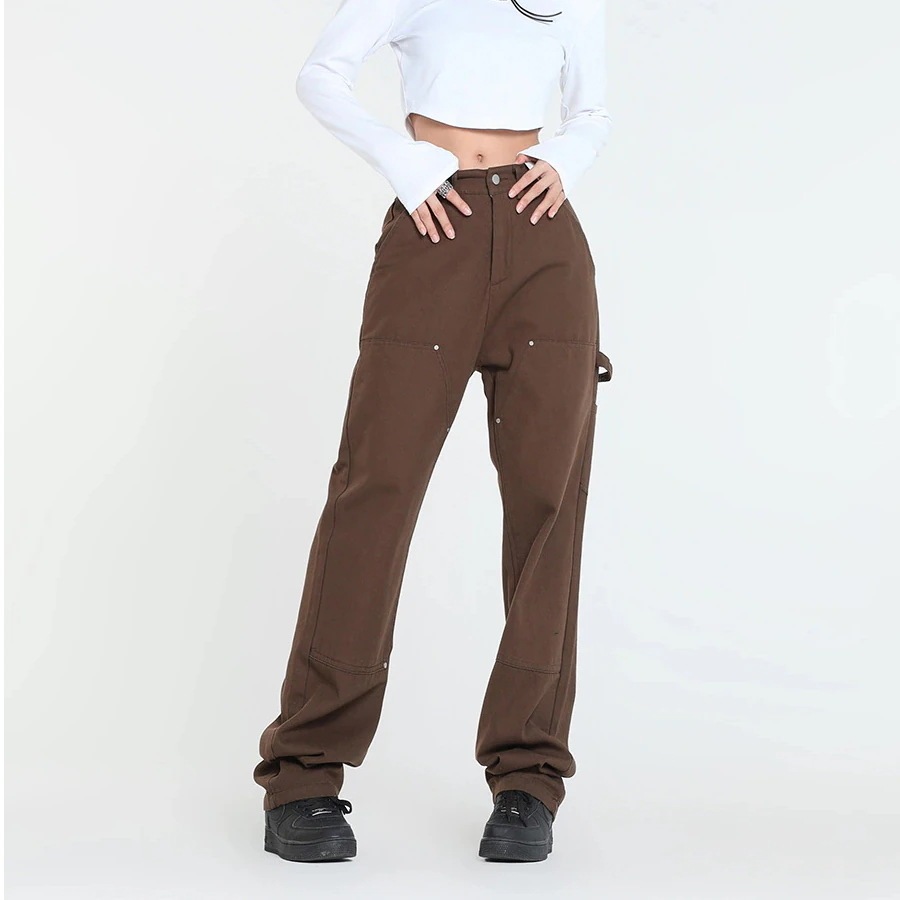 スラックスパンツ新型アメリカ式工装ズボンストレートパンツメンズ作業服