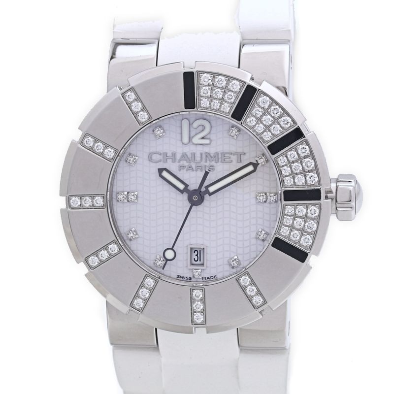 クラスワンMM ダイヤベゼル W17228-33E【2018年正規店購入/磨き済/電池交換済】ステンレススチールxラバー ボーイズ /39988【中古】【腕時計】