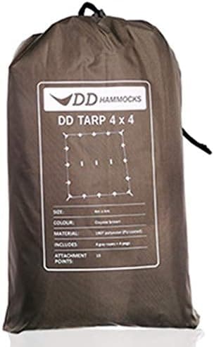 【スコットランド発 】DD Tarp タープ 4X4 使いやすい正方形のタープ　DDhammocks社製 (Coyote brown) [並行輸入品]