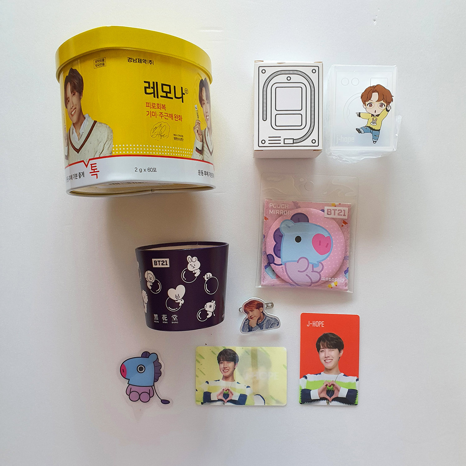 BTS J-HOPE Official Good LEMONA TIN CASE Set