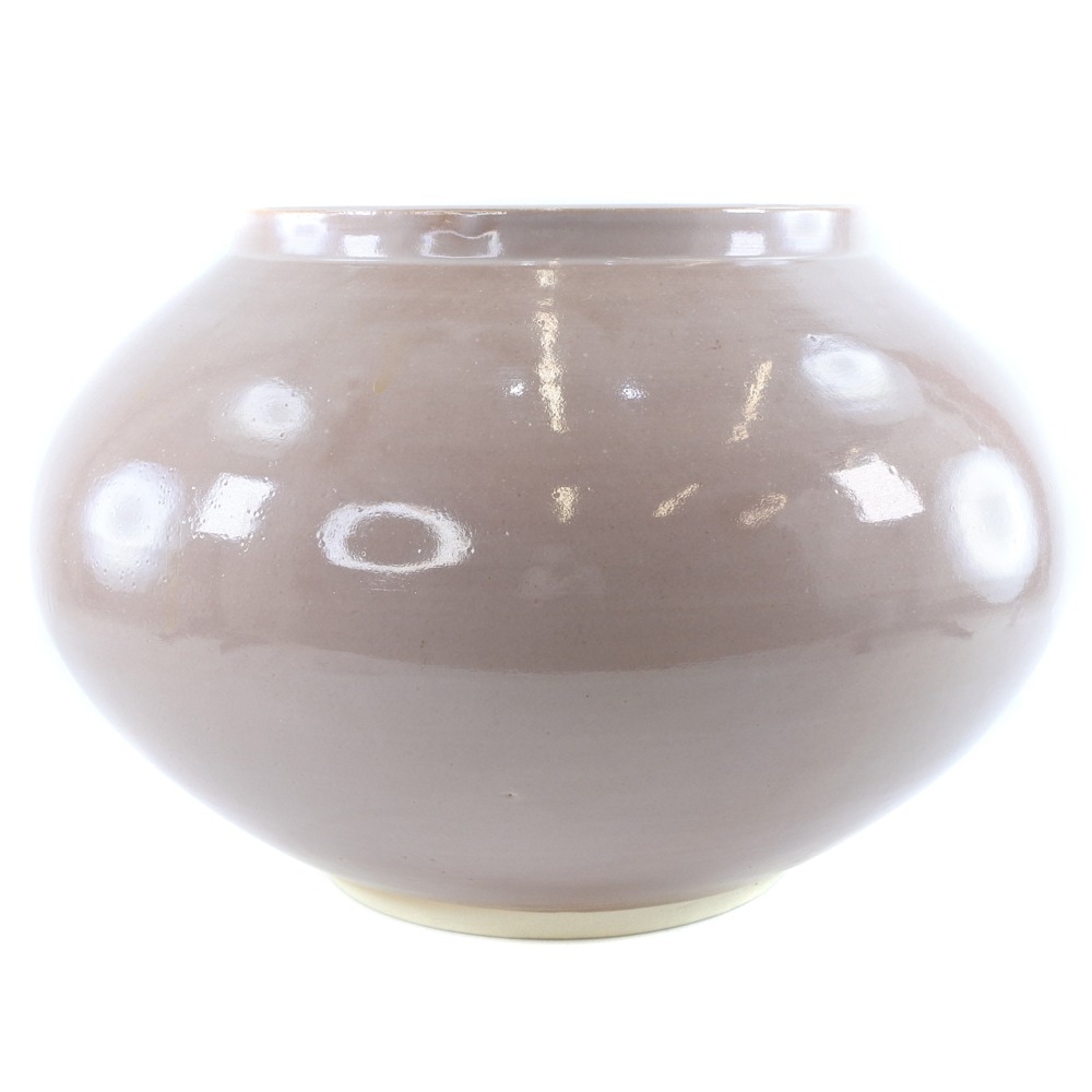 Hagiyaki 萩焼 萩焼新庄寒山窯 萩焼白釉窯変壺 42×H27cm 新庄貞嗣 造り その他雑貨 ユニセックス 中古品 A+ランク