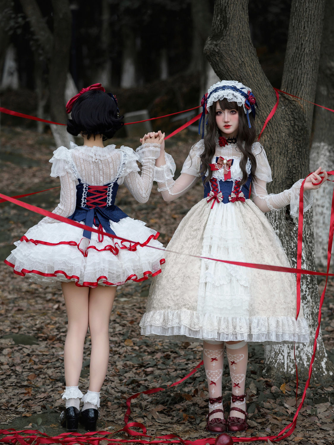 白糖ガールデザインロリータワンピース 甘くて可愛いjskサスペンダーワンピース 秋