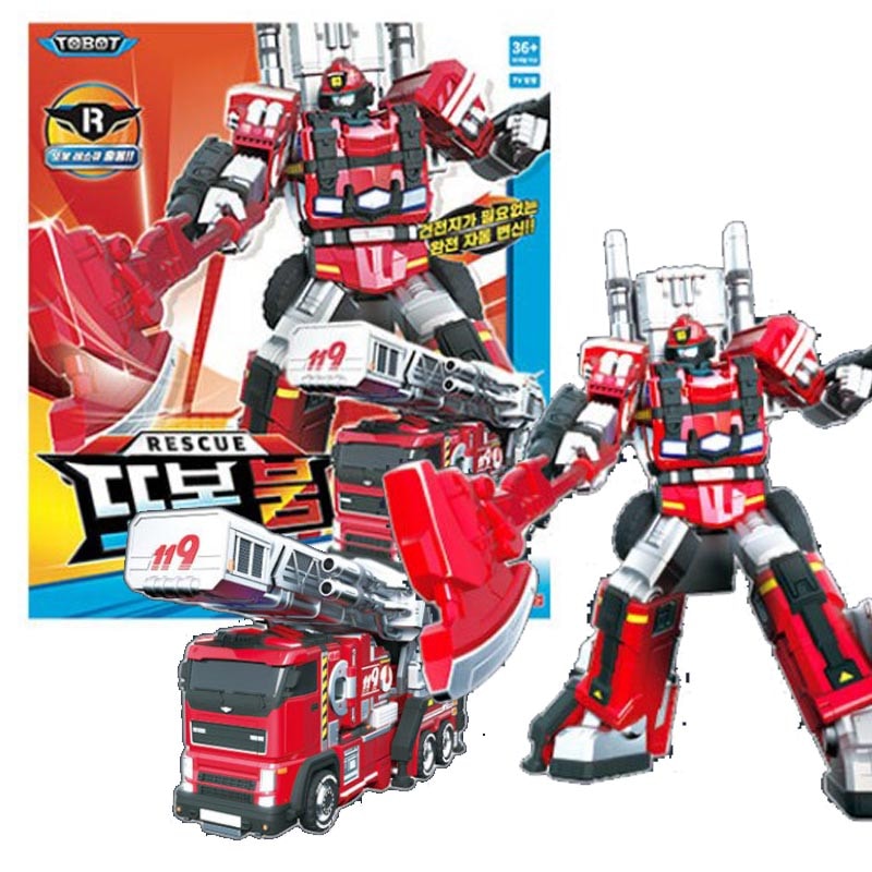 トボットレスキュー BOOM 消防車 変形ロボットおもちゃ