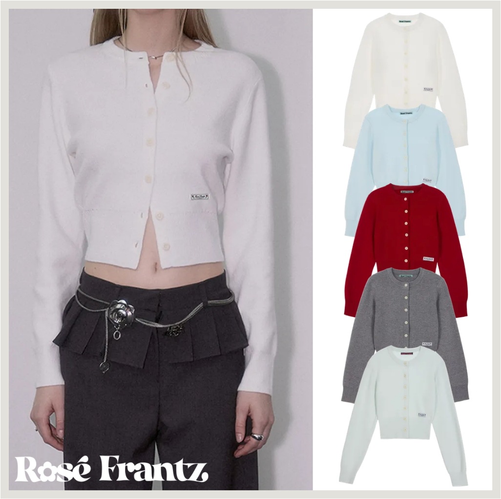 [正規品] Soft Nut Button Cardigan ロゴ ミドル アウター