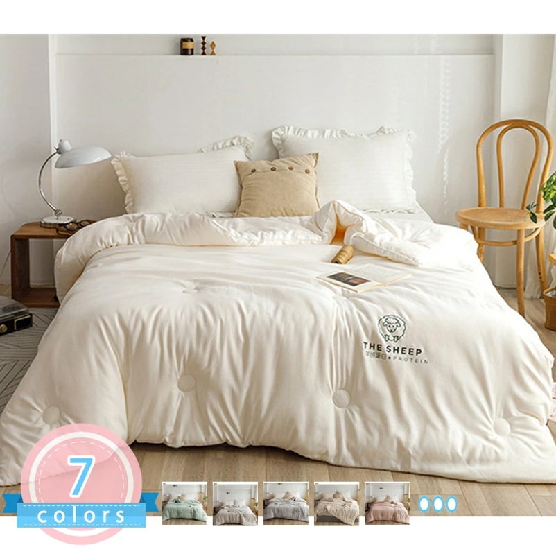 キルトケット 羽毛布団 掛け布団 シングル 暖かい ダブル マイクロファイバー 布団 洗える ふとん 掛け布団 寝具 かわいい 大判 無地 シンプル お昼寝 掛け布団 プレゼント お祝い 肌掛け布団 8,516円