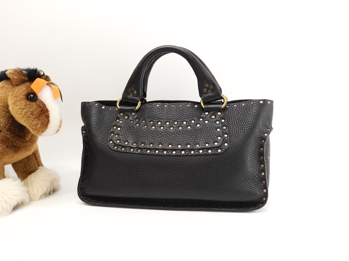 ブギーバッグ トゴレザー 黒 ハンドバッグ トートバッグ 美品@CE00/24