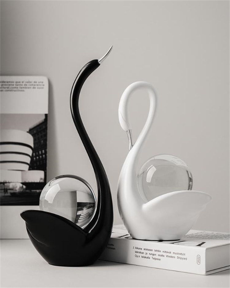 激安セール 陶器製カップルスワン 玄関 リビング飾り 北欧シンプルデザイン