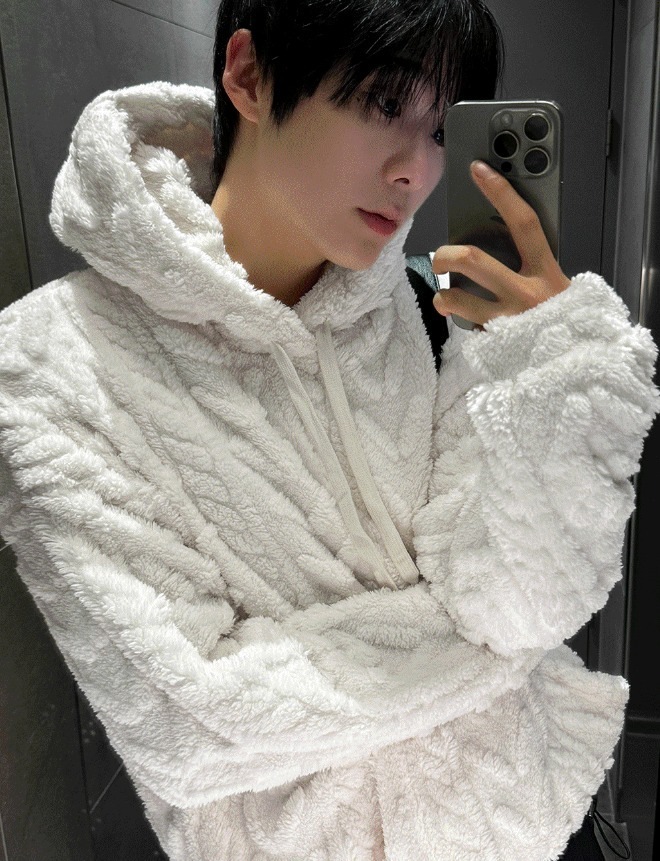 [COSYHARU公式]New Cable Wool Hood