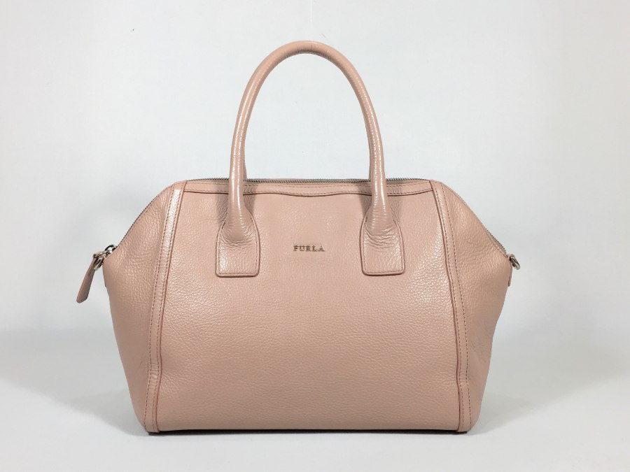 ハンドバッグ レザー ピンクベージュ トートバッグ 【中古品】