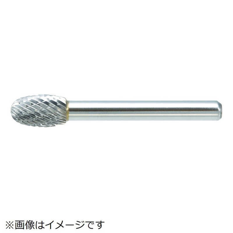 トラスコ中山　超硬バー タマゴ型 Φ16X刃長25X軸6 ダブルカット　TB6C160