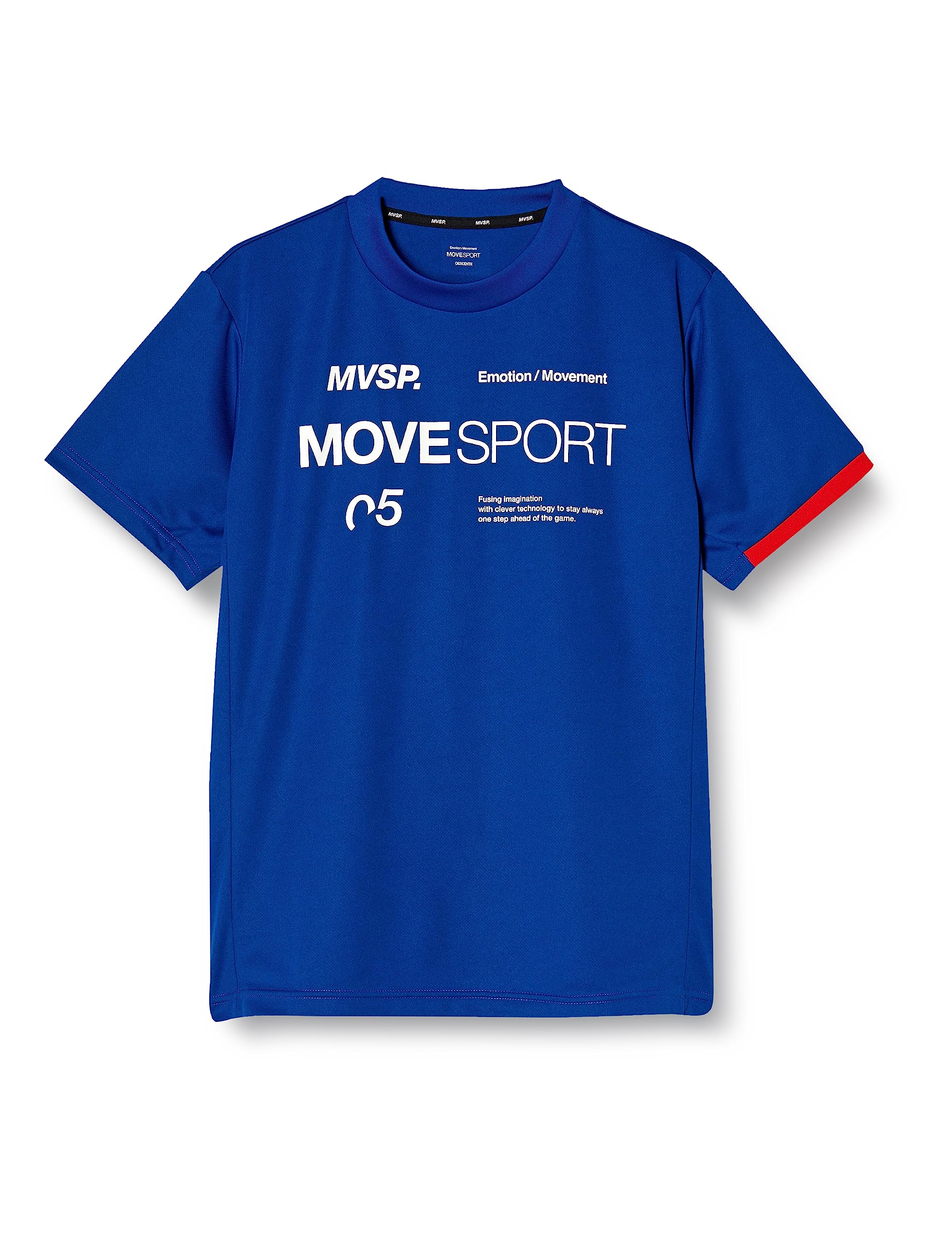 [ムーブスポーツ] Tシャツ デサント 半袖 丸首 クルーネック【EC限定】 吸汗速乾 ストレッチ トレーニング MOVE SPORT メンズ BL(DX-C2608AZ) O