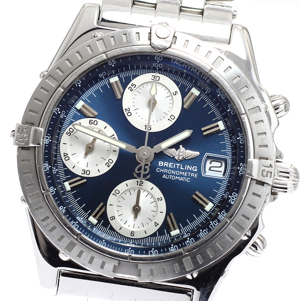 訳あり ブライトリング BREITLING A13352 クロノマット デイト 自動巻き メンズ 保証書付き_930844【中古】