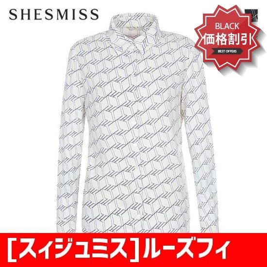 [スィジュミス]ルーズフィットプリントシャツSWSTG61050 ソリッドシャツ/ブラウス/ 韓国ファッション