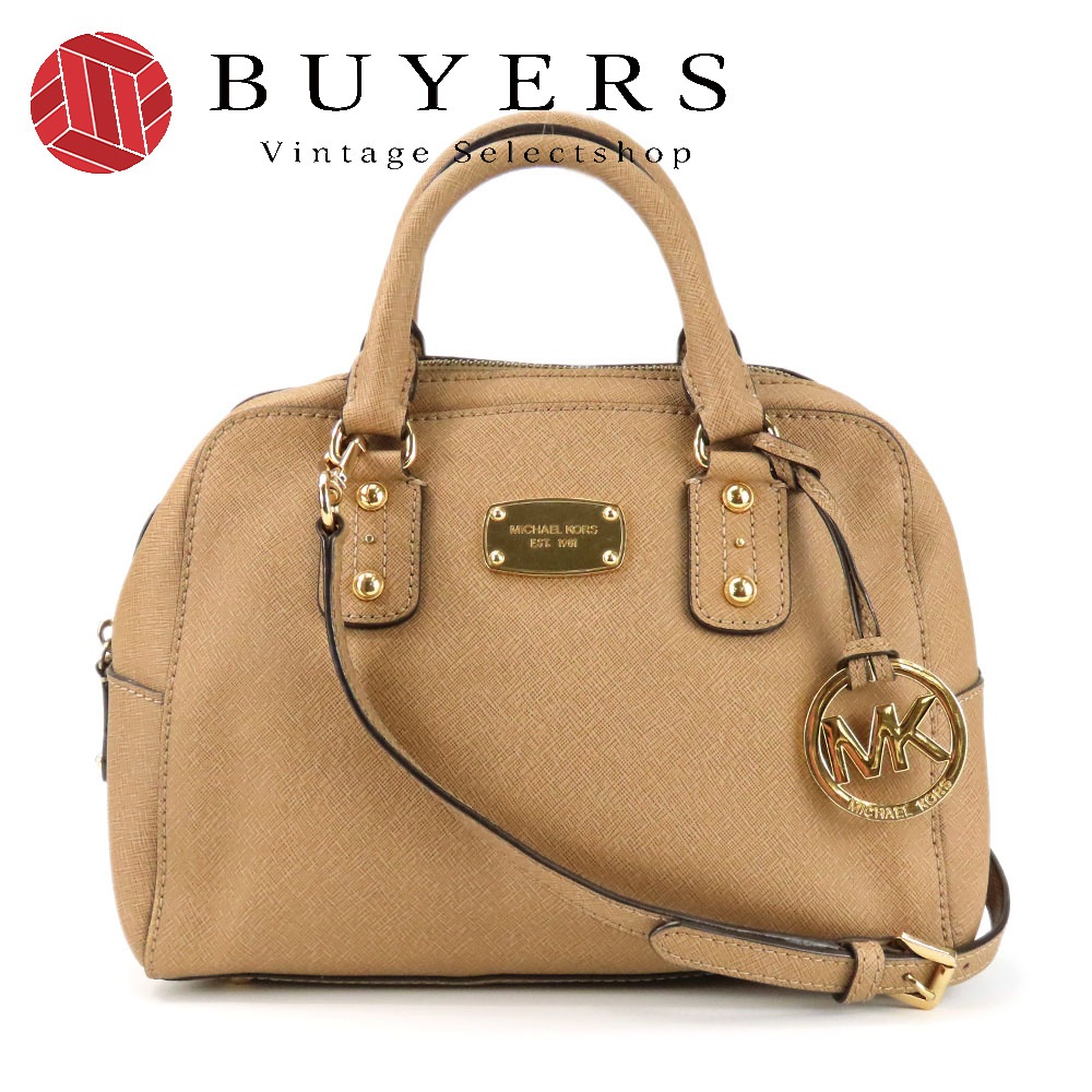 中古 ハンドバッグ 35F5GSA2L 合成皮革 ブラウン ゴールド金具 2WAY ショルダー レディース 女性