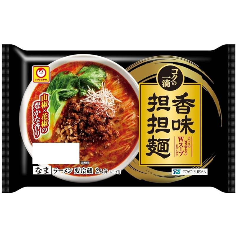 [冷蔵]マルちゃん コクの一滴 香味担担麺 ２人前×6袋