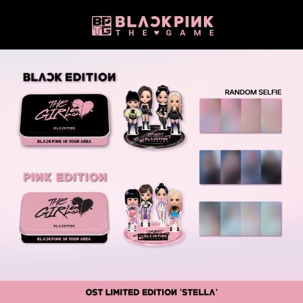 (未開封新品) ブラックピンク限定盤 ザゲームOST THE GIRLS Limited Edition STELLA