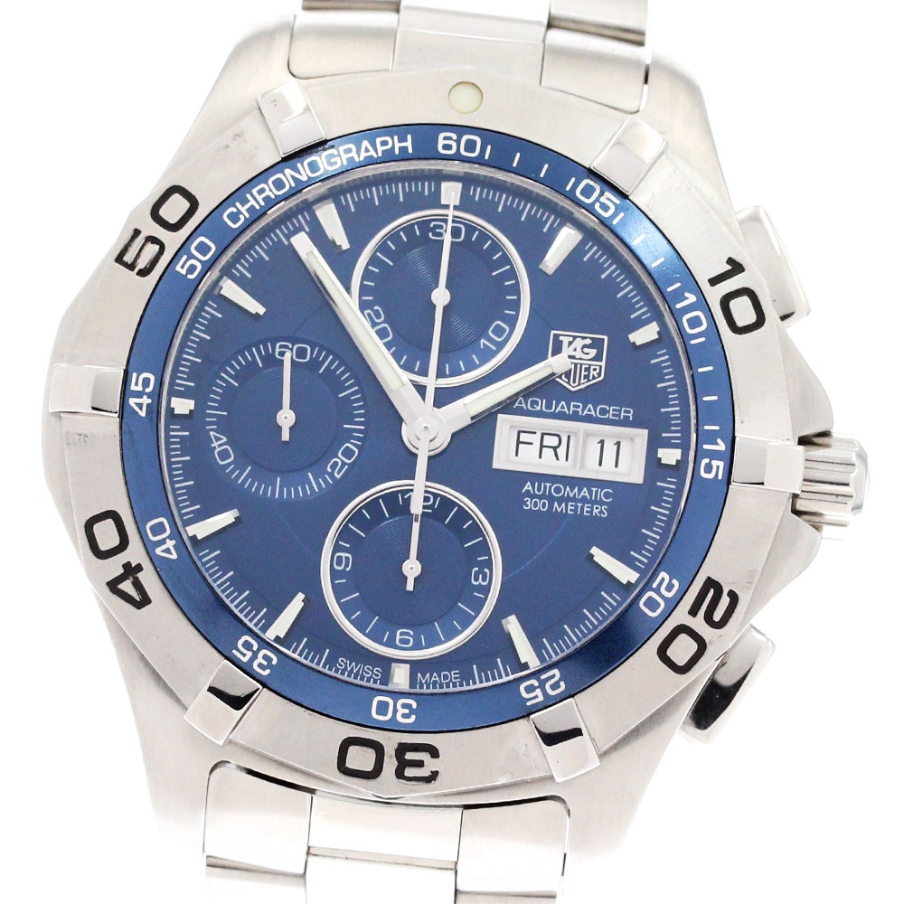タグホイヤー TAG HEUER CAF2012 アクアレーサー クロノグラフ デイデイト 自動巻き メンズ 良品 _880210【中古】