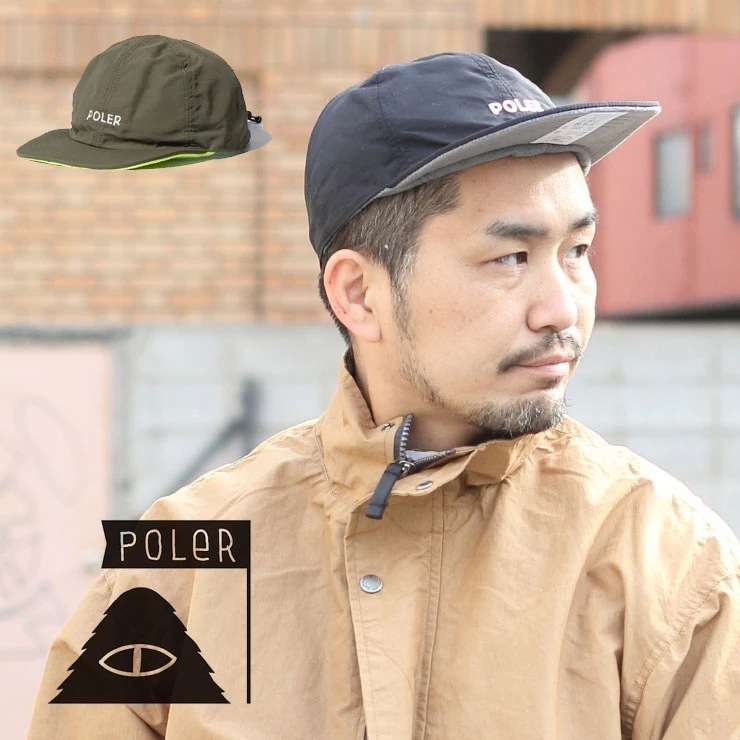 ポーラー POLeR 帽子 リバーシブル フリースキャップ キャンプ キャンプ ファッション 233MCV0044