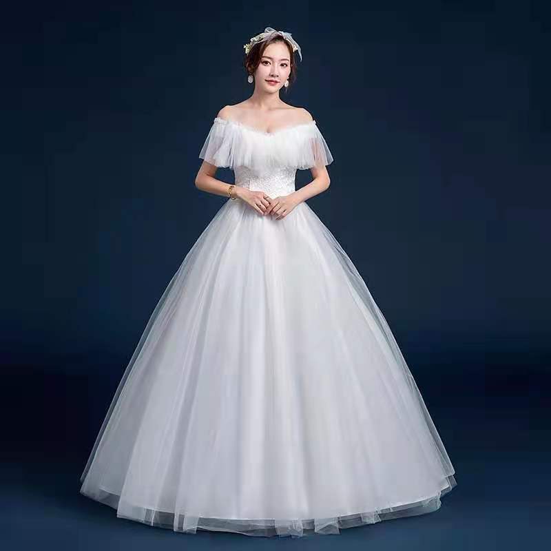 ドレス2022初秋エレガントドレス韓国ファッション正式な場合パーティードレス一字肩側開深いVネック/ワンピース/ロングワンピース成人式結婚誕生日