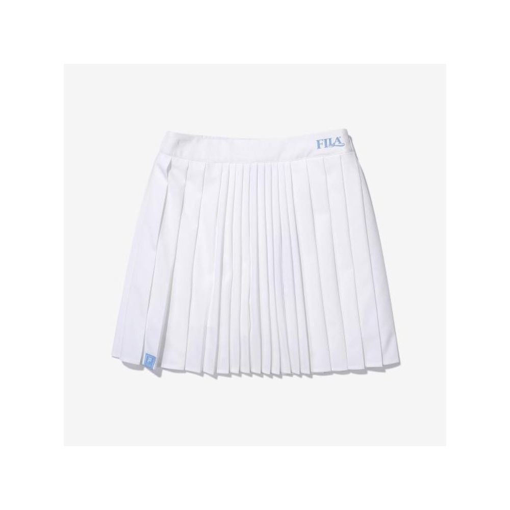 [FILA KIDS] ガールズサマープリーツスカート (FK2SKG2301F_OWH) Q0ZFK2SKG2301FOWH