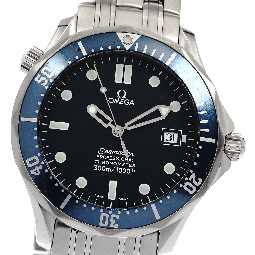 オメガ OMEGA 2531.80 シーマスター300 デイト 自動巻き メンズ 保証書付き_889012【中古】