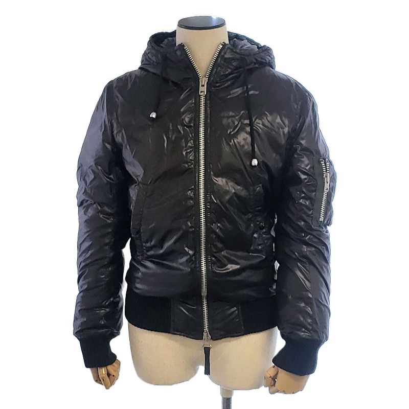 ダウンジャケット サイズ44 ポリエステルxダウン ブラック/180072【中古】