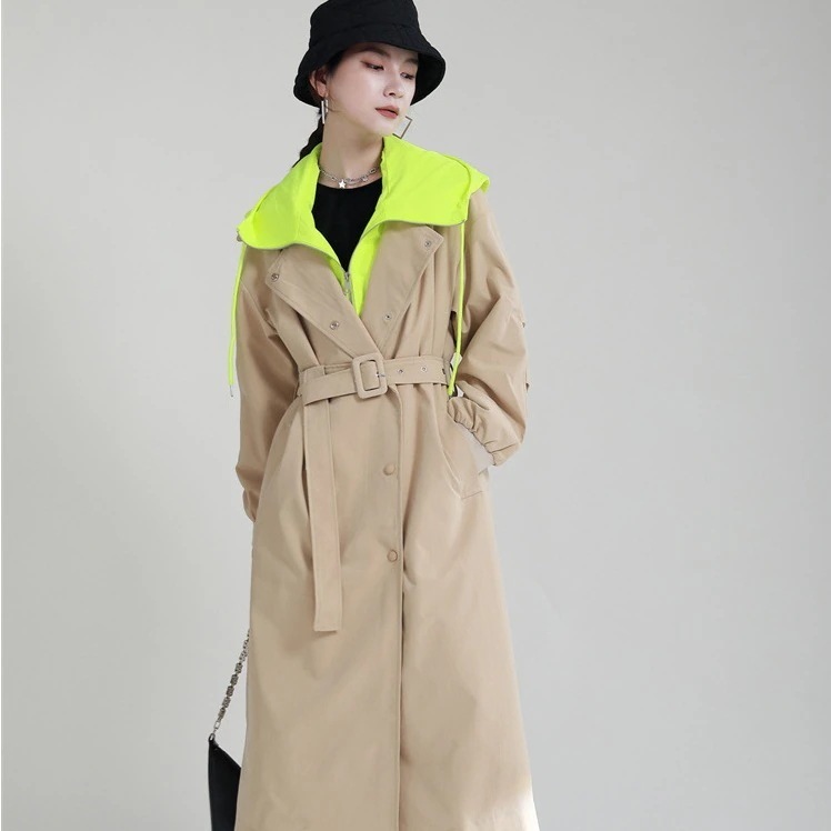 韓国カジュアルファッションレディースパーカカーディガン長袖ロングアウターコート春新品トップス