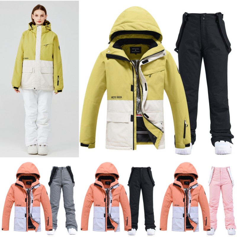 ウィンタースポーツ スノーボードウェア スキーウェア スノボウェア スキー 上下セット 男女兼用 撥水防風 保温 雪遊び 暖かい