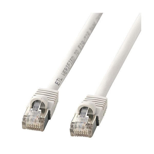 (まとめ) サンワサプライSTPエンハンスドカテゴリ5 単線ケーブル ライトグレー 5m KB-STP-05LN 1本 (×10セット)