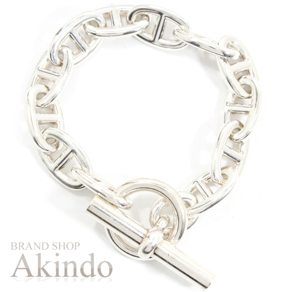 エルメス ブレスレット シェーヌダンクル TGM チェーンブレス 12コマ シルバー925 SV925 HERMES 12Links silver メンズ レディース エルメス アクセサリー ジュエリ