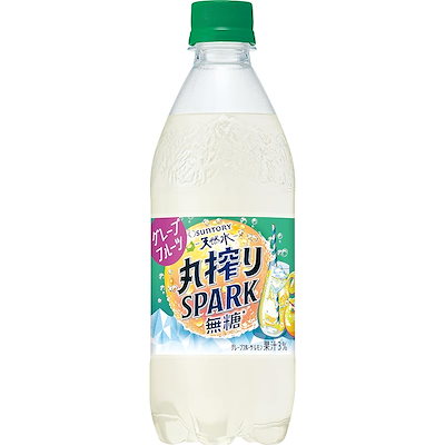 他サイト： サントリー 天然水 FRUIT-SPARK グレフル＆レモン フルーツスパーク フルスパ 無糖 果汁炭酸 500ml×24本の商品画像