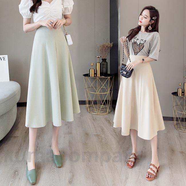 フレアスカート レディース ロングスカート 着痩せ 春 スカート マーメイド マキシ丈 立体縫製 Aラインスカート 無地 秋 ボトムス 通勤